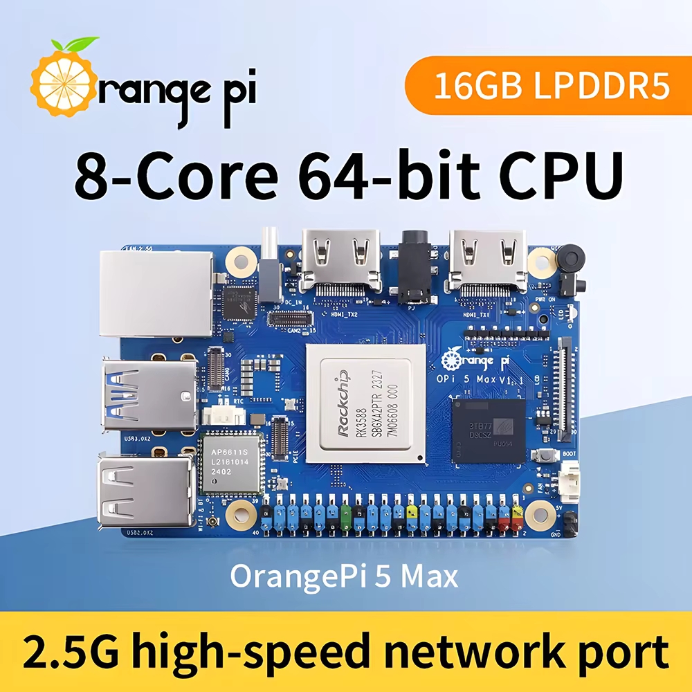 Çok Satan Orange Pi 5 MAX 8GB/ - Orange Pi 5 Max Rk3588 incelemesi ve fiyatı