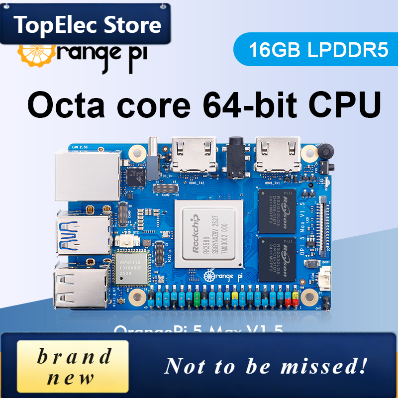 TopElec Orange Pi 5 Max 16GB V - Orange Pi 5 Max Rk3588 incelemesi ve fiyatı